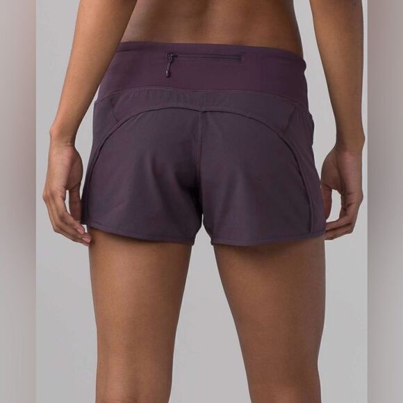 Lululemon Run Times Short black currant size 4 - Picture 3 of 14